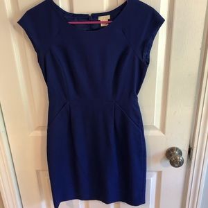 Cobalt blue fitted JCrew dress